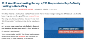 Hosting survey